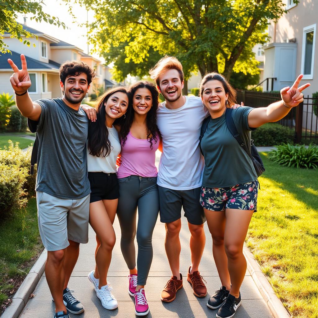 Friends taking a selfie